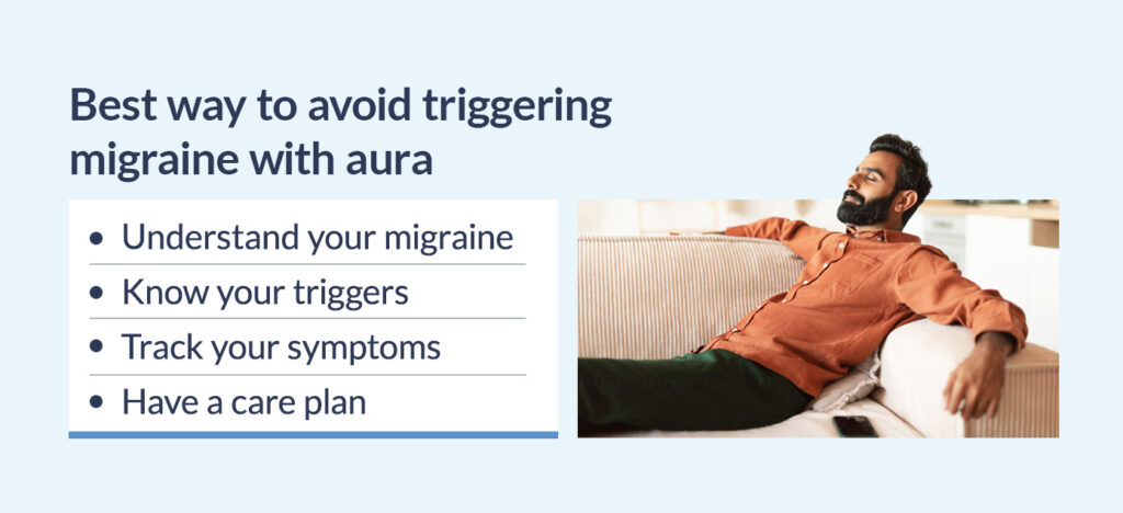 best way to avoid triggering migraine with aura