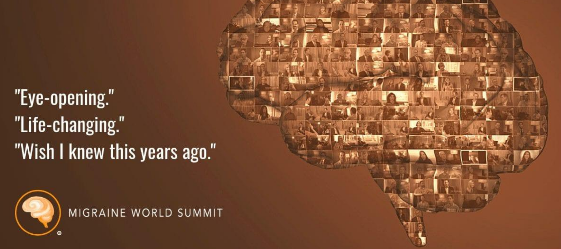 an advertisement for the migraine world summit