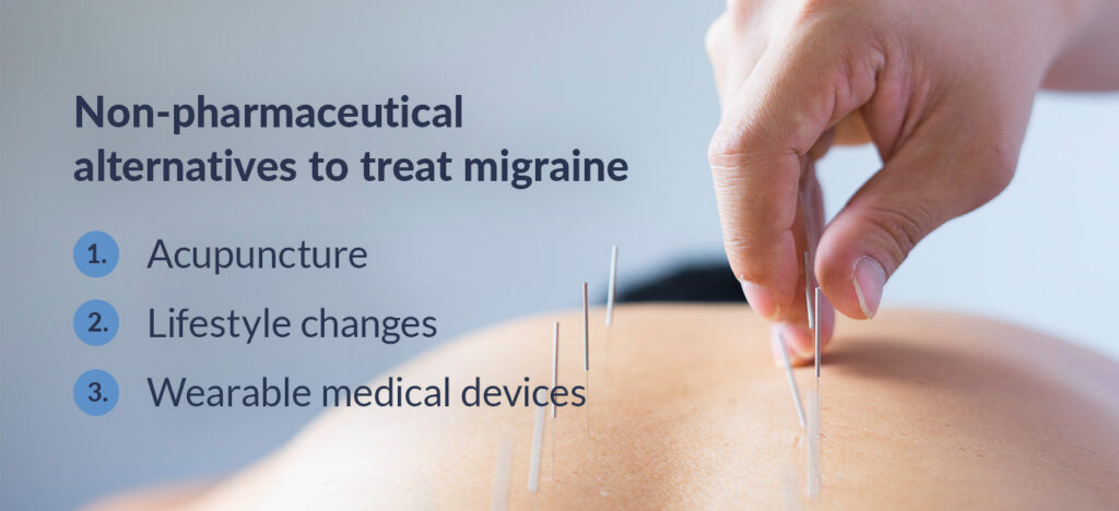 Non-pharmaceutical alternatives to treat migraine