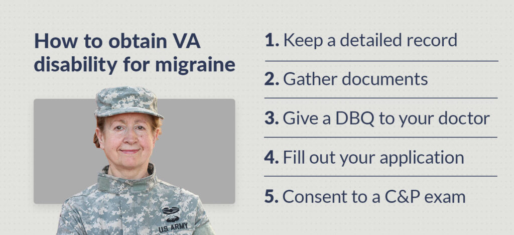 How to obtain VA disability for migraine