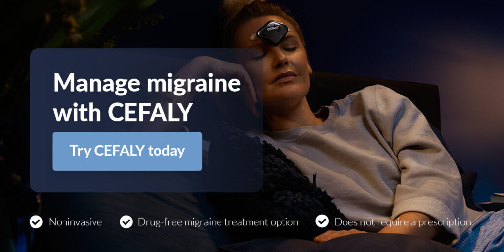 Manage migraine with CEFALY